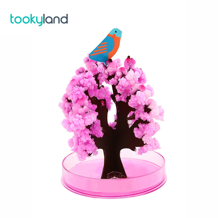 DIY Visual Magic Growing Paper Crystals Tree Magically Funny Pink Trees Kids Novelty Toys
