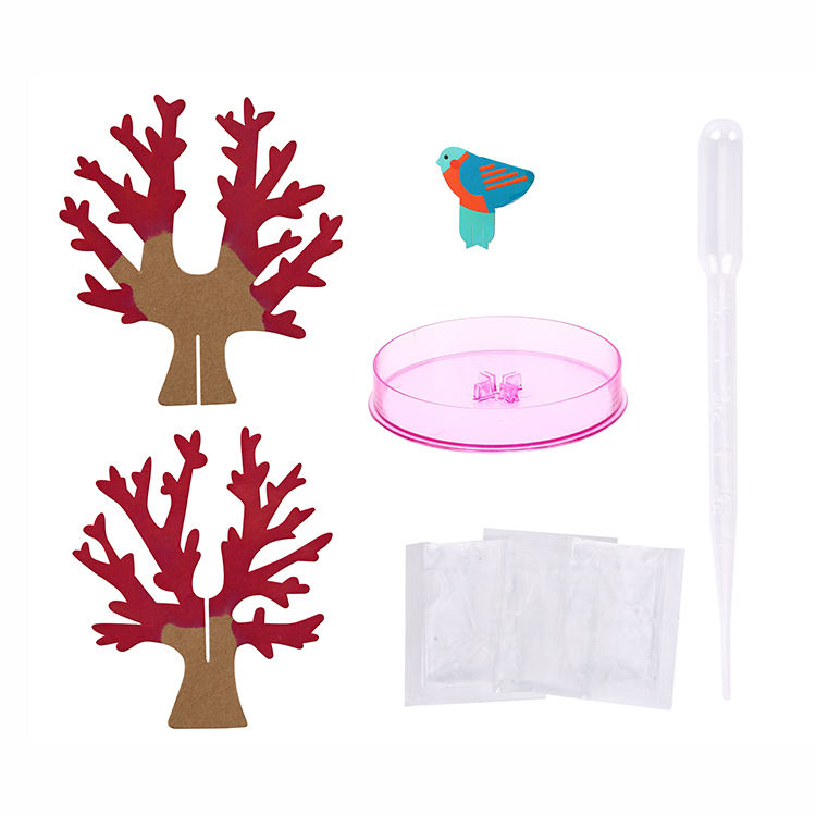 DIY Visual Magic Growing Paper Crystals Tree Magically Funny Pink Trees Kids Novelty Toys