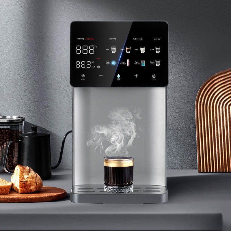 2025 New Electric Plastic Smart Free Installation Countertop Water Purifier RO Hot&Cold Dispenser for Home and Commercial Use