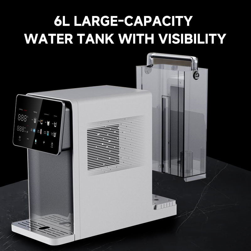 Manufacturer OEM ODM Instant Hot Cold Electric Water Purifier Hotel Household Tabletop Reverse Osmosis System Self-Cleaning 75