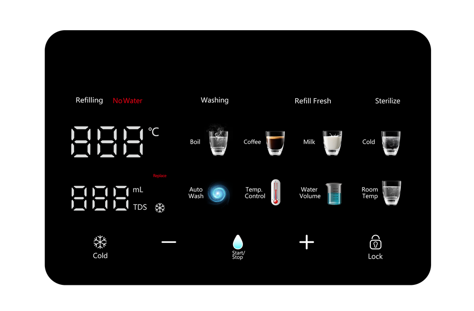 Manufacturer OEM ODM Instant Hot Cold Electric Water Purifier Hotel Household Tabletop Reverse Osmosis System Self-Cleaning 75
