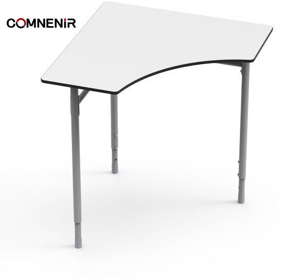 Factory Wholesale Modern Collaborative Triangle School Desks for Home Office Living Room Use Metal + Moulded Board Student Desk