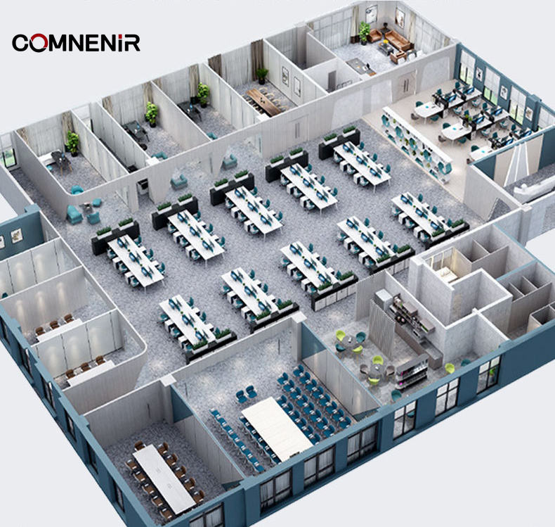 Portable Furniture School Desk with Wheels Movable Table Customizable Fan-shaped Adjustable Folding School Table for Student