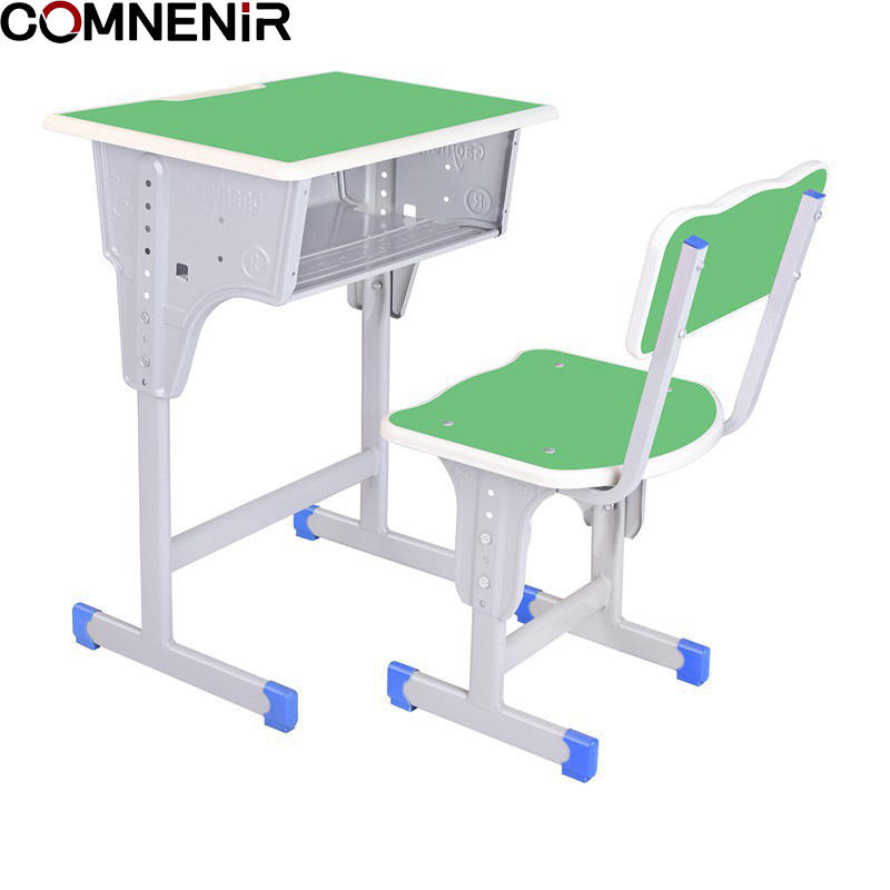 School Classroom Furniture Student Desk MDF School Desk and Chair Primary Adjustable Height School Table and Chairs Set