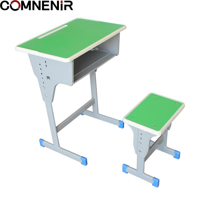 School Classroom Furniture Student Desk MDF School Desk and Chair Primary Adjustable Height School Table and Chairs Set