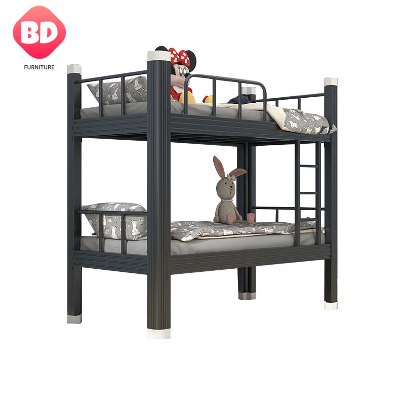 2026 Hot Selling Modern Eco-Friendly Custom Steel Bunk Bed Rustproof Recyclable Frame Customizable for School Apartment Small