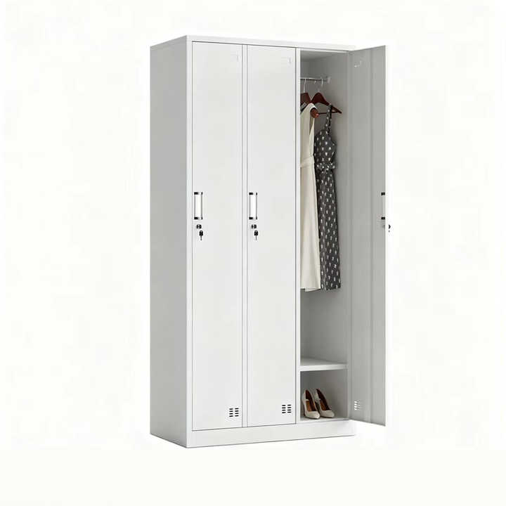 Heavy Duty Steel Storage Wardrobe Cabinet Modern Style Furniture Suitable for Family Bedrooms and Living Rooms Use