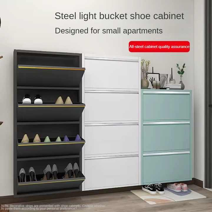 Cheap Price Shoe Cabinets Modern Style Luxury Shoe Rack Organizer Metal Storage Cabinet Office Furniture for Home