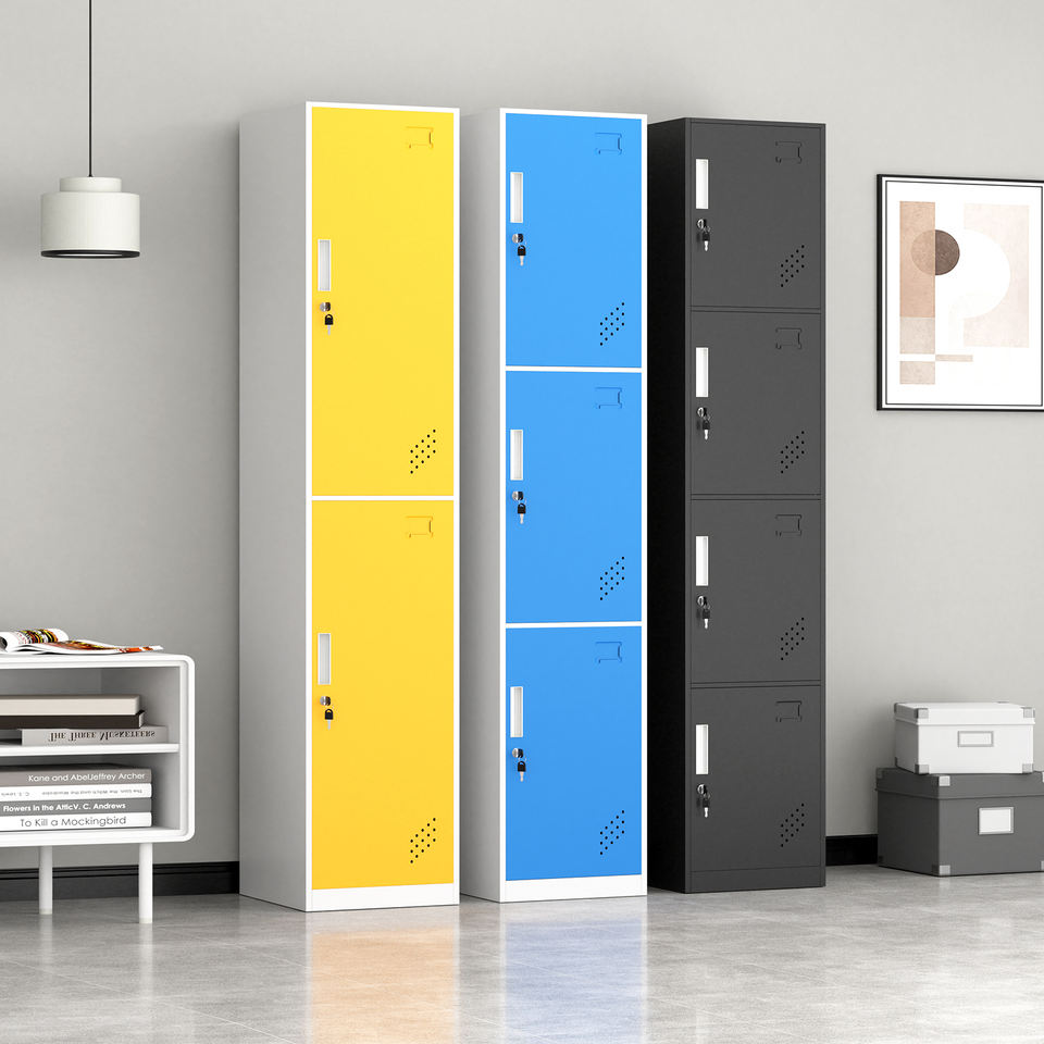 Hot Sale Customized Colorful Modern Durable Hotel School Metal Staff Single 5 Door Storage Locker Steel Cabinet Gym