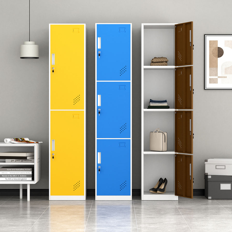 Hot Sale Customized Colorful Modern Durable Hotel School Metal Staff Single 5 Door Storage Locker Steel Cabinet Gym
