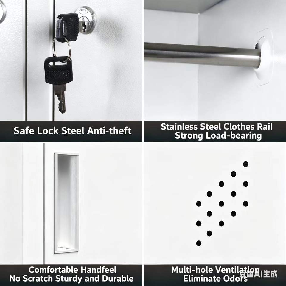 Hot Sale Customized Colorful Modern Durable Hotel School Metal Staff Single 5 Door Storage Locker Steel Cabinet Gym