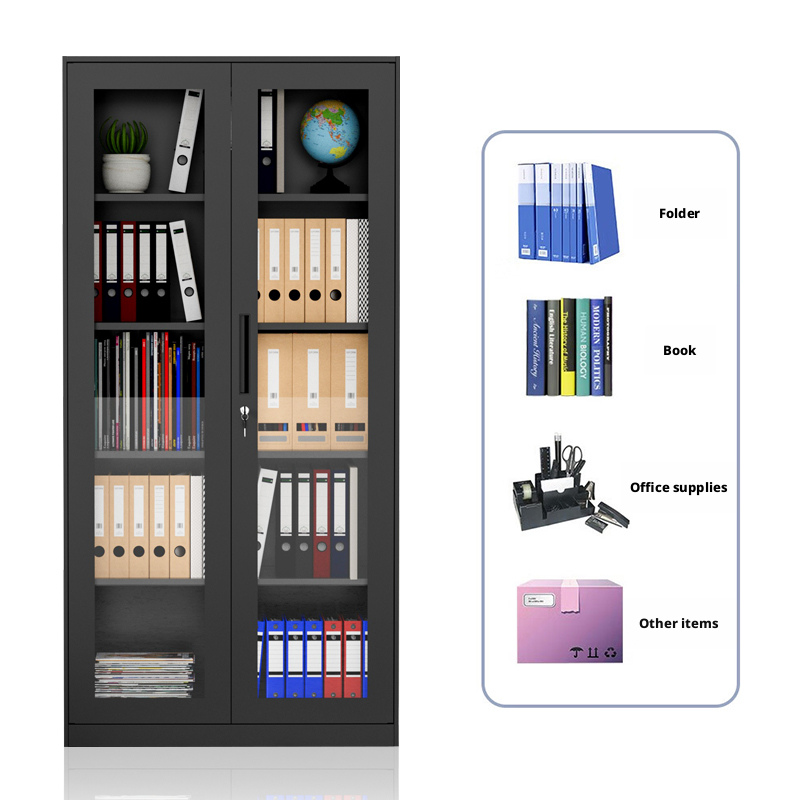 Wholesale Cheap Price Durable Modern Style Double-door Lockable Steel Filing Cabinet for Home Office School Hospital