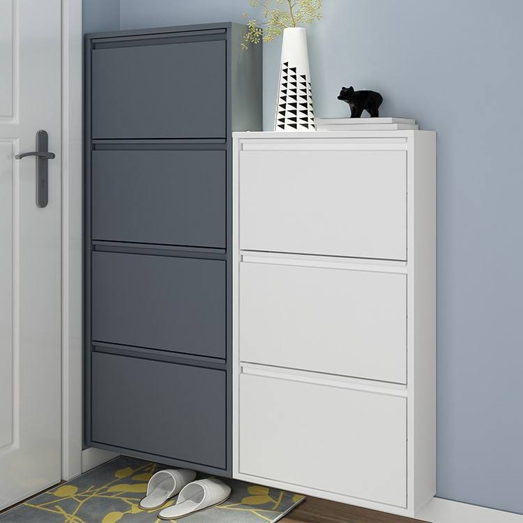 Customizable Modern Shoe Cabinet with 3 Drawers Slim Design for Living Room Apartment or Hotel Furniture