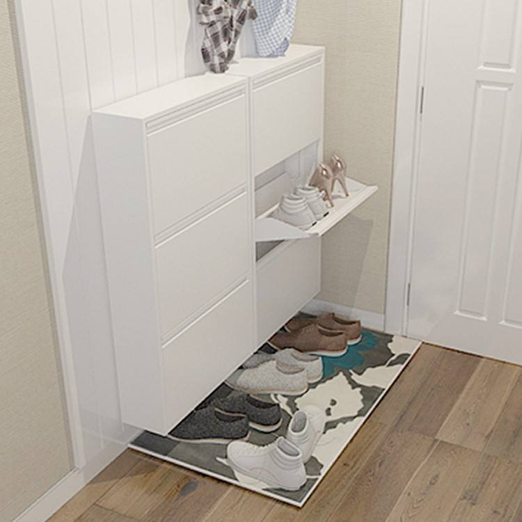 Customizable Modern Shoe Cabinet with 3 Drawers Slim Design for Living Room Apartment or Hotel Furniture