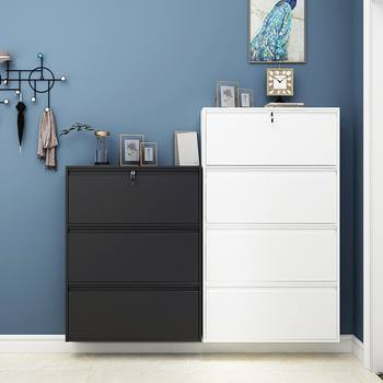 Customizable Modern Shoe Cabinet with 3 Drawers Slim Design for Living Room Apartment or Hotel Furniture