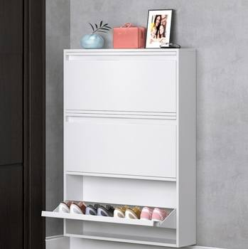 Customizable Modern Shoe Cabinet with 3 Drawers Slim Design for Living Room Apartment or Hotel Furniture