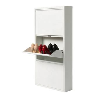 Customizable Modern Shoe Cabinet with 3 Drawers Slim Design for Living Room Apartment or Hotel Furniture