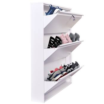 Customizable Modern Shoe Cabinet with 3 Drawers Slim Design for Living Room Apartment or Hotel Furniture