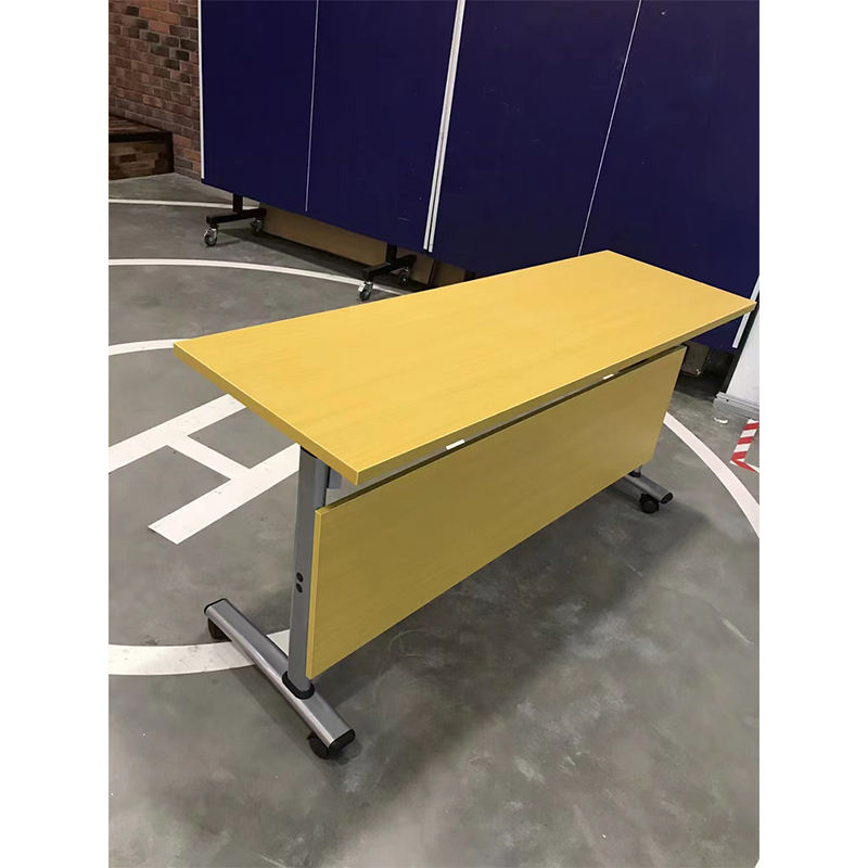 Customized Office Furniture Training Room Mobile Foldable Conference Double Training Table With Caster