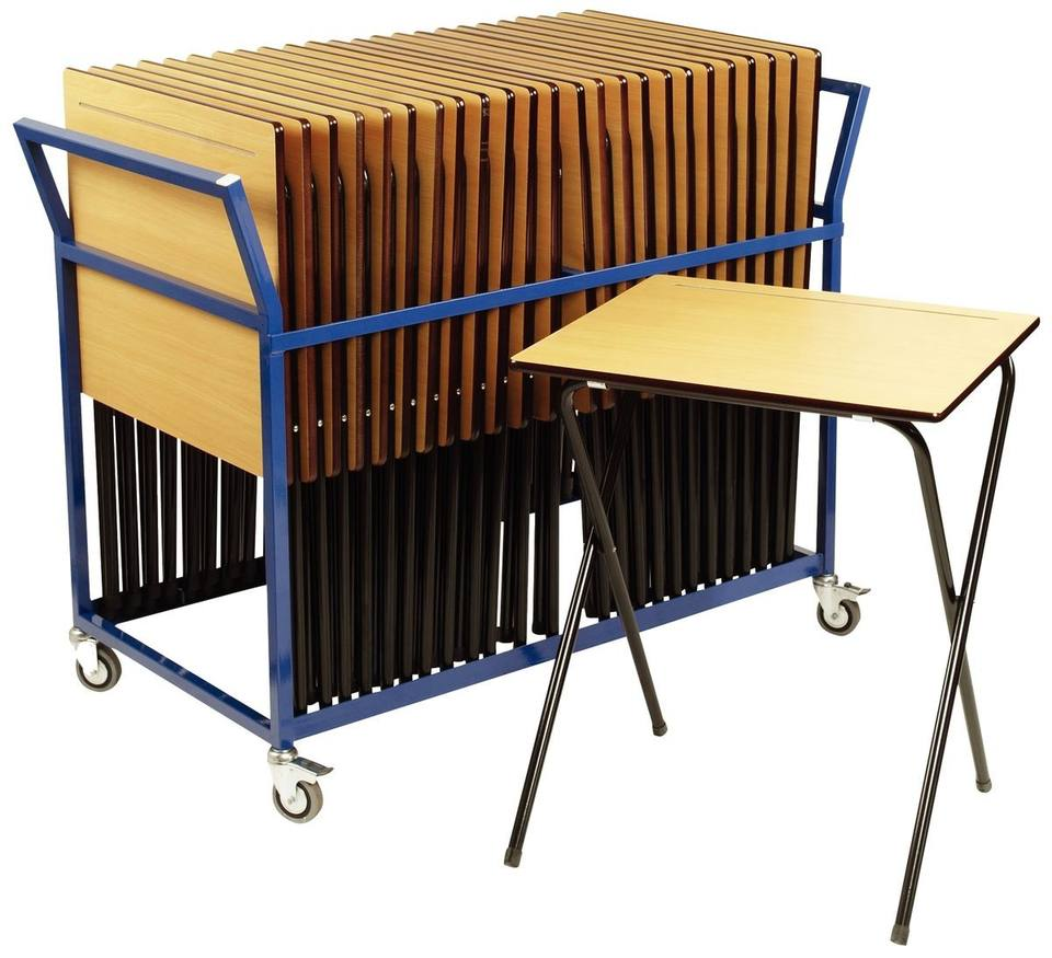 Factory Directly Sale School Furniture Wood Student Exam Desk Folding Study Desk Table