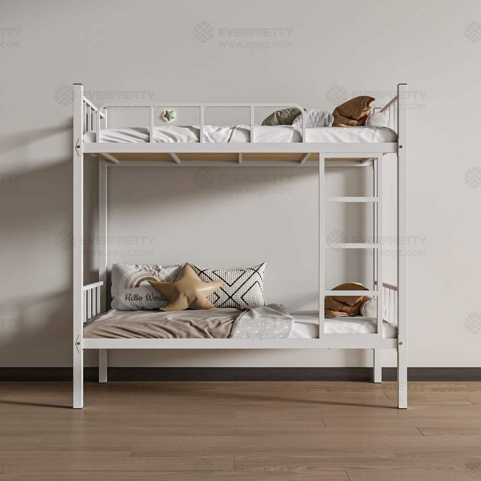 Dorm Room Furniture Metal Frame Double - Decker Bed for Students