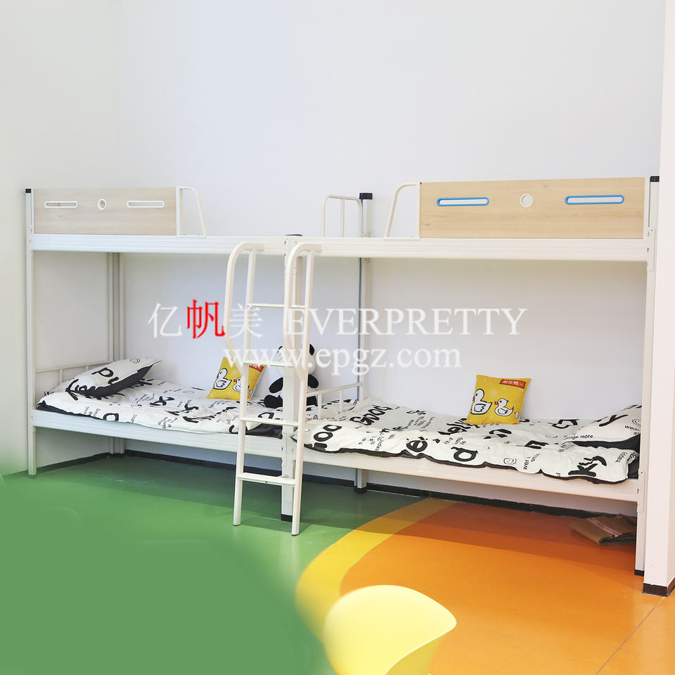 Dorm Room Furniture Metal Frame Double - Decker Bed for Students