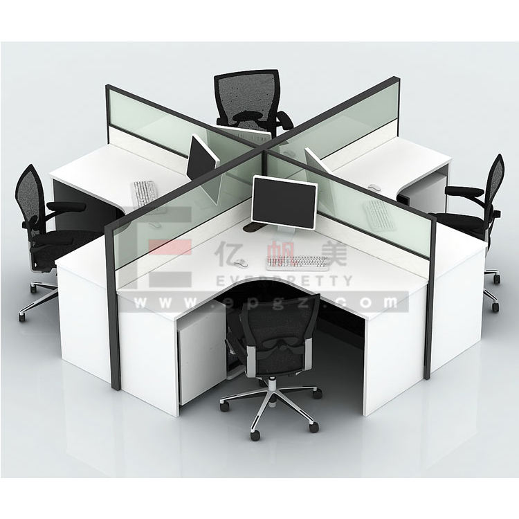 High Quality Office Work Station Office Furniture 4 Seater Office Desk