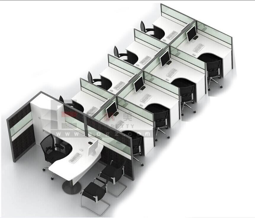 High Quality Office Work Station Office Furniture 4 Seater Office Desk