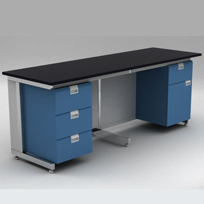 Acid Resistant Hospital Lab Workbench Table With Sink