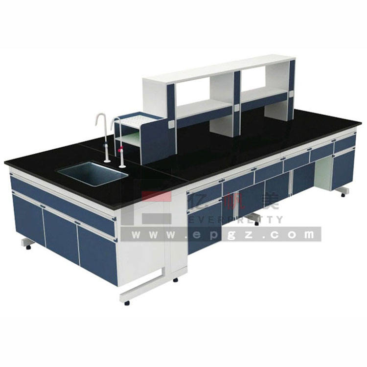 Acid Resistant Hospital Lab Workbench Table With Sink