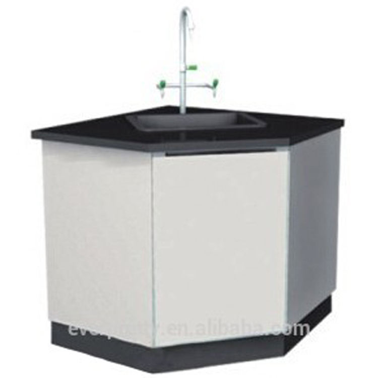 Acid Resistant Hospital Lab Workbench Table With Sink