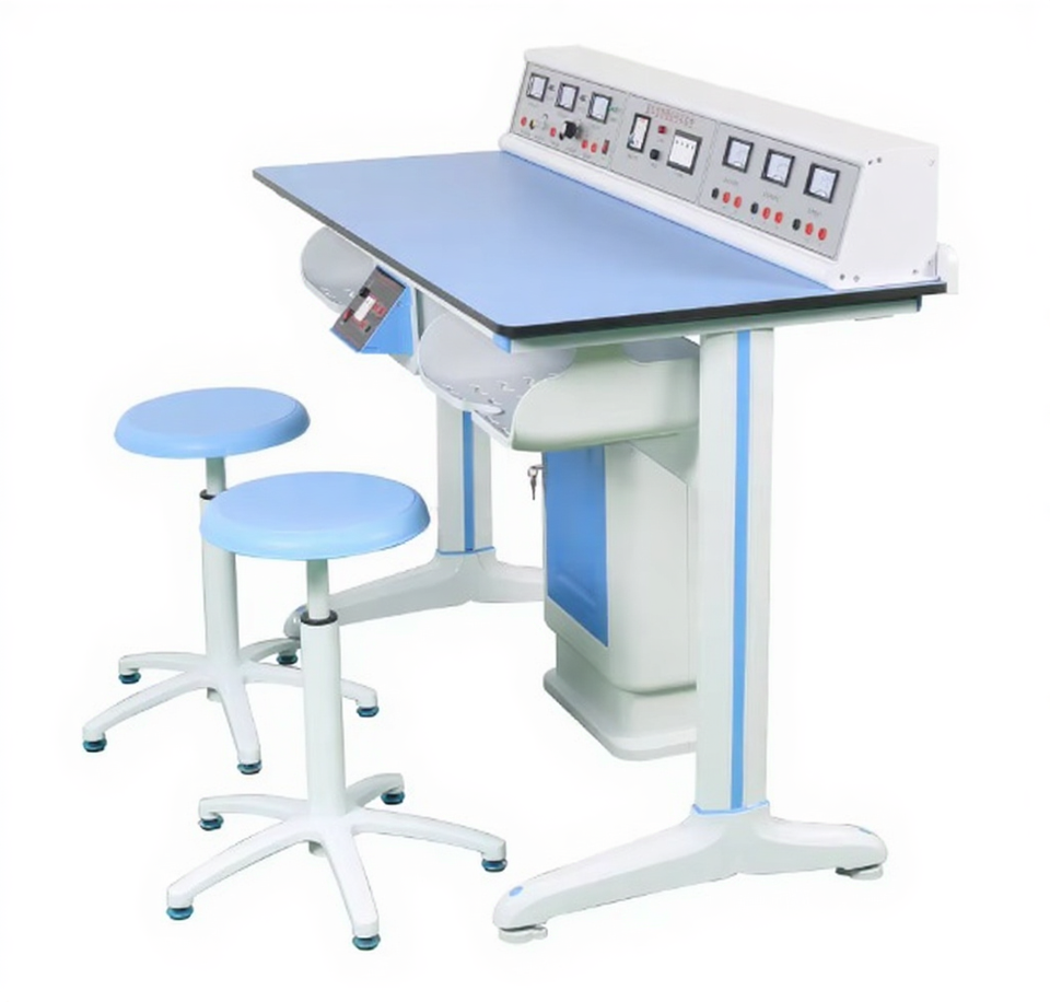New High Quality Safe Resin Board School Physics Two Students Lab Table Bench