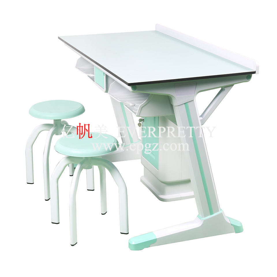 New High Quality Safe Resin Board School Physics Two Students Lab Table Bench
