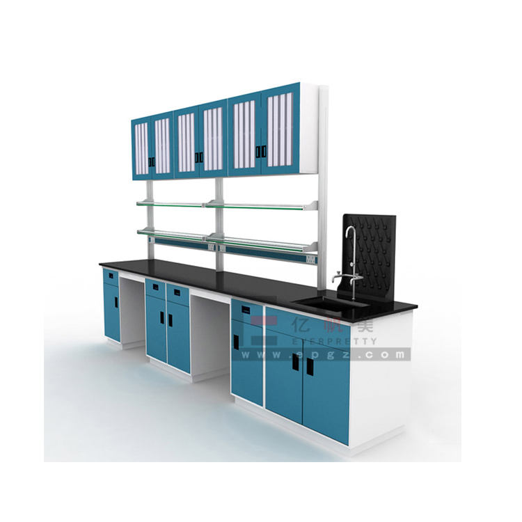 New High Quality Safe Resin Board School Physics Two Students Lab Table Bench