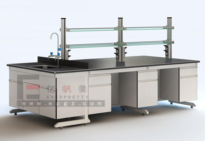 New High Quality Safe Resin Board School Physics Two Students Lab Table Bench