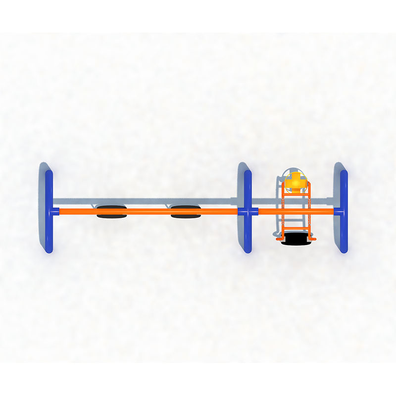 Double Swing Outdoor Playground Amusement Park Swing Children Garden Toys Kids Game Equipment