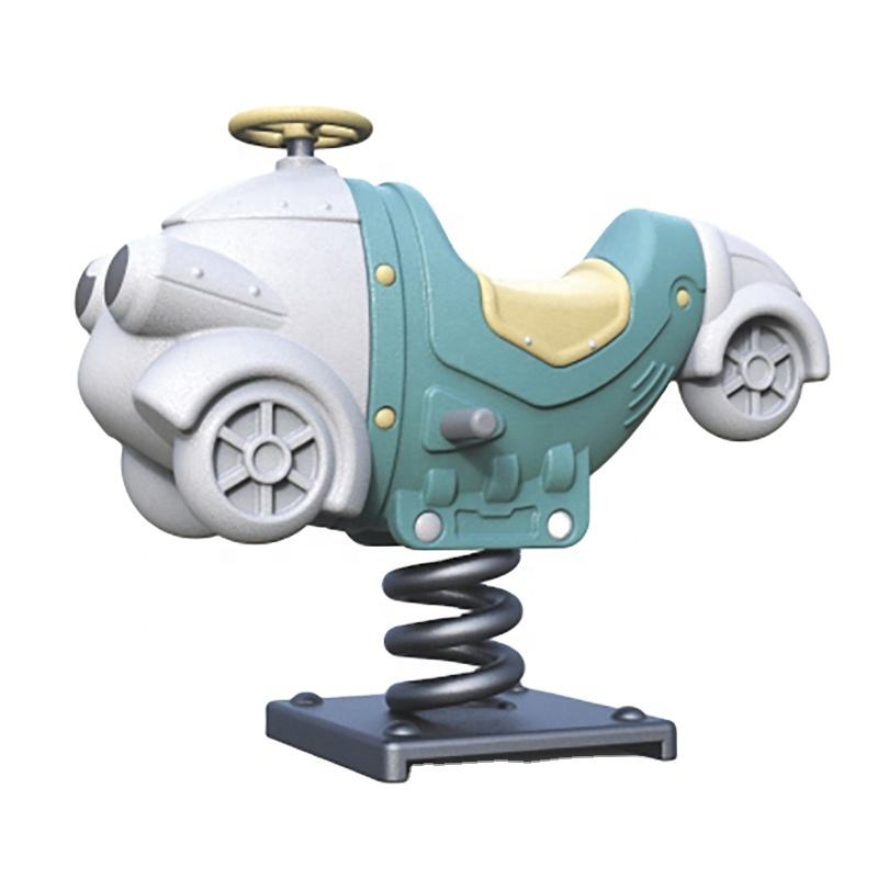 Airplane Shape Rocking Horse Children Steam Train Shape Plastic Riding Horse Toys