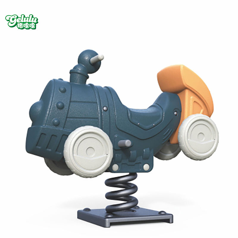 Airplane Shape Rocking Horse Children Steam Train Shape Plastic Riding Horse Toys