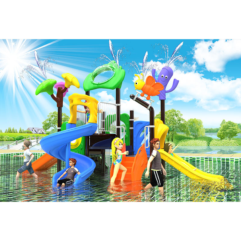 Water Playground Amusement Park SlidePool Commercial Plastic Water Slide for Kid Big Outdoor Playground