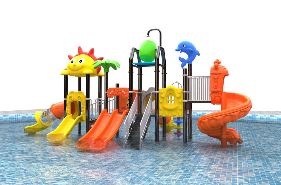 New Hot Sale Kids Water Park Equipment for Water Play Equipment Outdoor Swimming Pool Plastic Slide