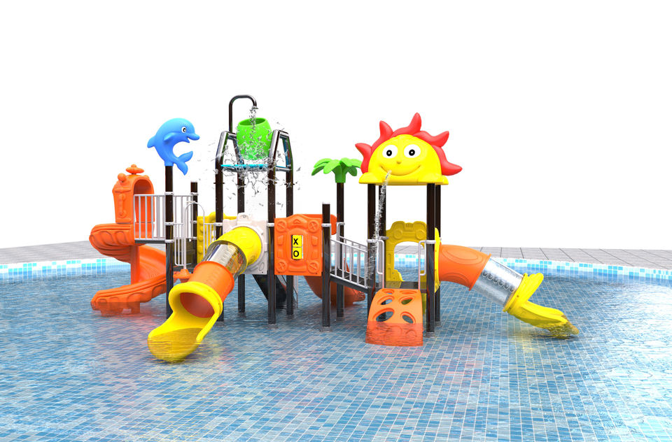 New Hot Sale Kids Water Park Equipment for Water Play Equipment Outdoor Swimming Pool Plastic Slide