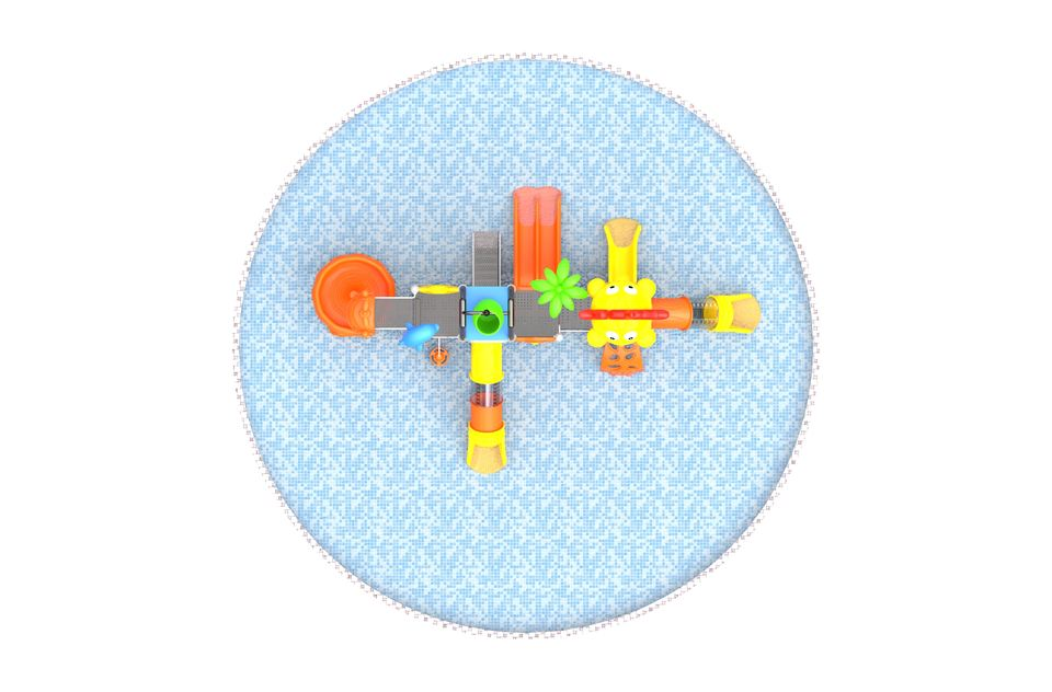 New Hot Sale Kids Water Park Equipment for Water Play Equipment Outdoor Swimming Pool Plastic Slide