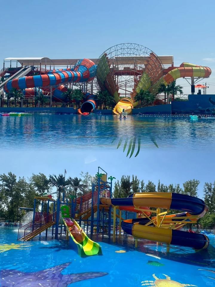 High Click Colorful Design Outdoor Water Slide Adventure Plastic Fiberglass Water Slide Amusement Park for Kids Adults