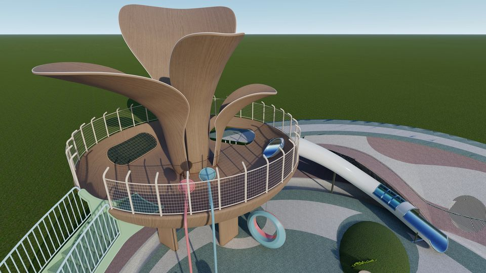 Factory Wholesale Customized Color Steel Plastic Kids Composable Cartoon Slides Outdoor Use Public Garden School Sports Park