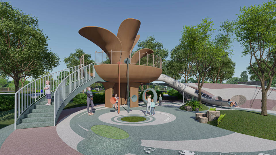 Factory Wholesale Customized Color Steel Plastic Kids Composable Cartoon Slides Outdoor Use Public Garden School Sports Park