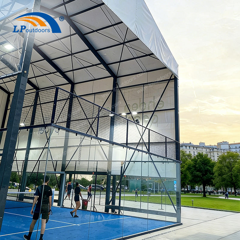 Outdoor Pandel Tennis Sports Field Tent with Aluminum Frame and PVC Cover Durable All Seasons