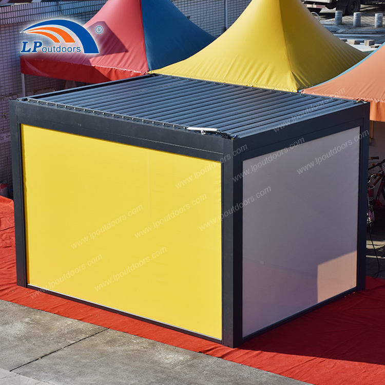 Snowproof Aluminum Frame Free Standing Garden Louvered Pergola For Outdoor Party Event in USA