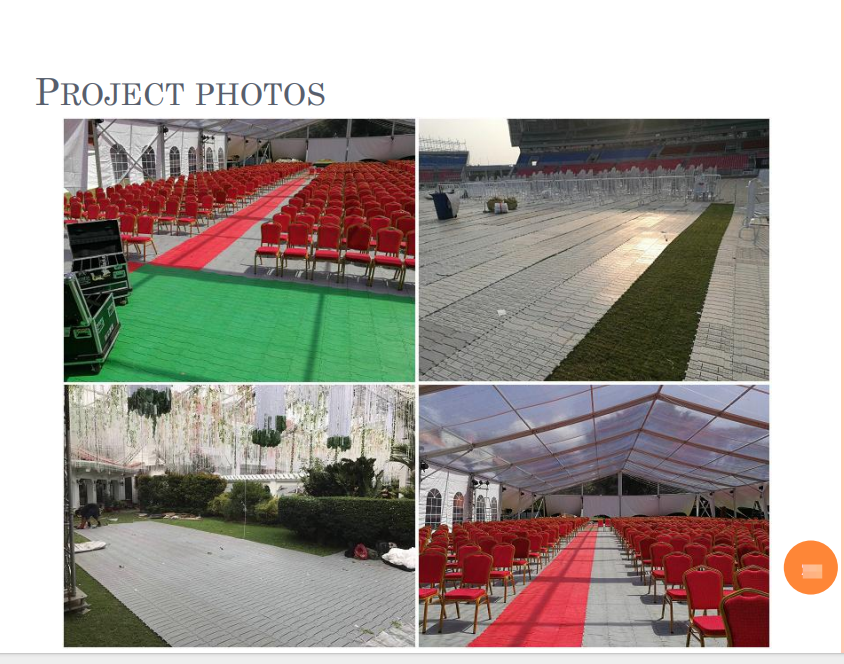 Hot Sale Adjustable Waterproof Plastic Floor for Outdoor Trade Show Party Event