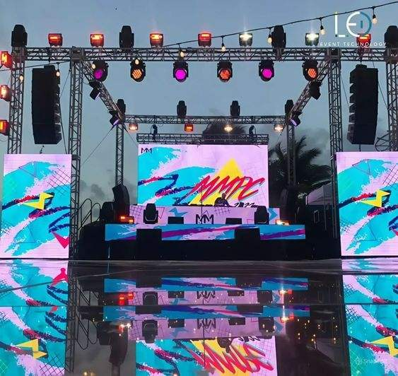 Adjustable Customized Durable Mobile Aluminum Stage with Truss for Outdoor Concert Party Event