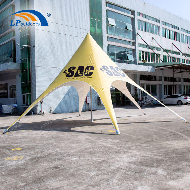 Easy Set up Waterproof Exhibition Tents Spider Star Shape Canopy Tent With Logo for Camping Party Event Outdoor